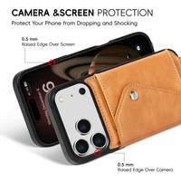 Étui de téléphone avec bandoulière multifonctionnel étui de téléphone en cuir pour iphone 17 Pro Max Cover