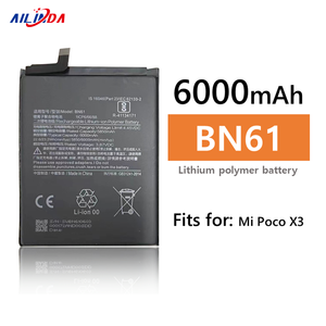 Batterie de téléphone rechargeable Ilinda 6000mAh BN61 pour Xiaomi POCO X3 3.87V Batteries numériques - Product Image 1