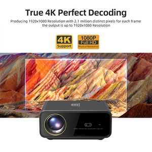 U001 4K Jio TV Android 14 GTV Laser <b>Projector</b> 2050 ANSI Lumens Full HD Widevine L1 3D 5G HIFI Speaker Portable US Football Film - Product Image 3