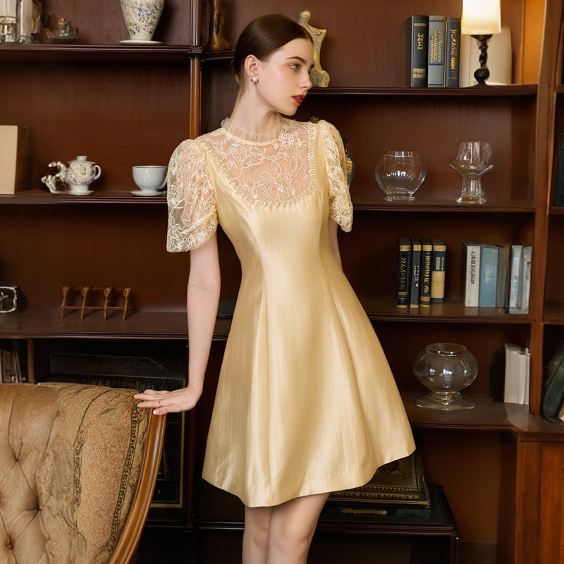 Buy In Bulk Short Formal Dress Patterns Lace Handmade Smocked Dresses |  Alibaba.com