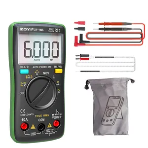 ZOYI Multimeter Digital, Multimeter induktansi mini ZT102L pengukuran 60 henrys H