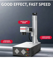 Nouvelle machine de marquage laser à fibre de bureau 20W 30W 50W CNC portable pour gravure sur métal, plastique, PVC avec axe rotatif prenant en charge DXF/AI