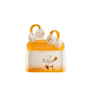 Digimon Adventure Wireless Earbuds IPX4 Water Resistant Orange Case With Agumon Design Sports Bluetooth Headphones - Product Image 1