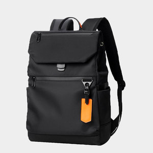 Mochila impermeable personalizada para hombre de negocios, mochila escolar personalizada para ordenador portátil, mochila negra de gran capacidad - Product Image 1