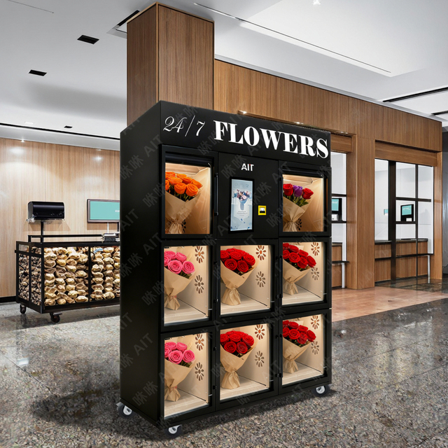 AIT Cooling Flower Vending Machine, Shopping Mall Flower Plant Automatic Flower Shop Vending Machine