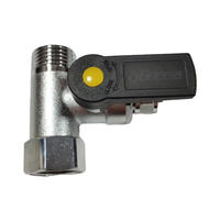 Robinet à bille en laiton avec poignée ABS chromée 6mm/8mm Trois voies Eau Filetage mâle 1/2 Robinet en laiton Vente en gros d'usine ODM/OEM