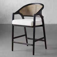 Tabouret de bar de style français en mousse haute densité, couleur personnalisable, pour cuisine et restaurant