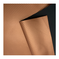 Similicuir doré 12X24 en fibre de carbone 0.8mm pour gravure laser sans adhésif