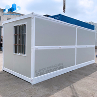 Maisons préfabriquées pliables de 40 pieds, fabrication sur mesure, installation facile, maisons conteneurs pliables à bas prix