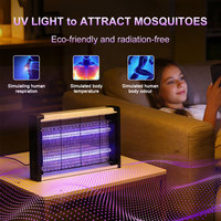 Lampe anti-moustiques électrique à haute tension 1500 volts, murale, UV, piège à insectes électrique, répulsif anti-moustiques