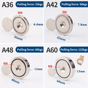 High Pulling Force Neodymium <strong>Pot</strong> <strong>Magnet</strong> Cup <strong>Magnets</strong> With <strong>Countersunk</strong> M4 M6 M8 M10 Threaded Hole - Product Image 5