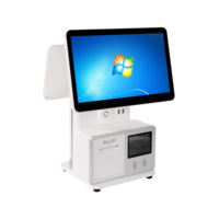 Système de point de vente tactile Android tout-en-un de 15,6 pouces, caisse enregistreuse, terminal de paiement avec imprimante/scanner 80 mm, tablette POS