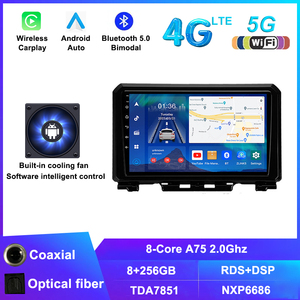 Sistema de Radio de coche Android Carplay para <span class=keywords><strong>Suzuki</strong></span> <span class=keywords><strong>Jimny</strong></span> 2018 2019 2020 estéreo DVD unidad principal Multimedia navegación GPS reproductor de coche - Product Image 3