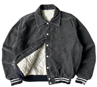 Veste de baseball en denim vintage unisexe imprimée DTG personnalisée Kornit, streetwear printemps