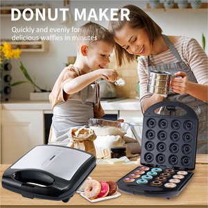 Máquina para Hacer Donas para el Hogar con Mango Frío al Tacto, Placa Antiadherente de 6 Cavidades, Plástico Resistente al Calor para Uso Familiar - Product Image 5