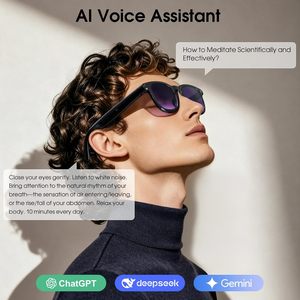 Gafas Inteligentes con Cámara, Gafas con Cámara de 8MP <span class=keywords><strong>para</strong></span> Vlogs, Viajes y Trabajo, Gafas de Sol con Grabación de Video 4K <span class=keywords><strong>para</strong></span> Hombres y Mujeres - Product Image 4