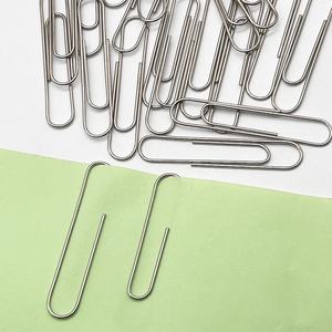 맞춤 디자인 100개 78mm 대형 금속 종이 클립 학교 문구 세트 사무실 바인딩용 강력하고 내구성 있음 - Product Image 6