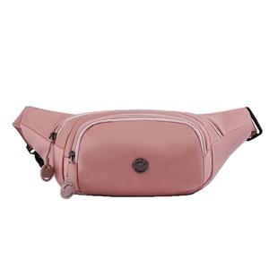 Women's Water Resistant Nylon Waist Bag With Zipper Closure For Outdoor Casual Use Pink Purple Gray Khaki Green Brown Red Black - Product Image 5
