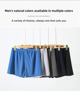 8012 Boxer en maille de soie glacée rafraîchissante pour <span class=keywords><strong>homme</strong></span>, anti-frottement des jambes, sous-vêtement, <span class=keywords><strong>pyjama</strong></span> d'été, pantalon de plage, caleçon boxer, en stock, vente chaude - Product Image 5