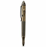 Stylo tactique vintage en laiton massif, style déclencheur de fusil, bronze, luxe, EDC, cadeau pour homme