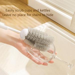 Offre Spéciale TPR silicone brosse ensemble table cuisine outils de nettoyage vaisselle lavage brosse pour ménage brosse de - Product Image 3