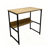 Bureau d'ordinateur convertible au design moderne, simple et confortable, en panneau MDF pour usage domestique BS-241