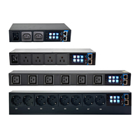 PDU Inteligente Personalizable Estándar de EE. UU. 120V 15A 8 Tomas de Corriente, Gestión Remota de Red, Gabinete de Servidor para Centro de Datos