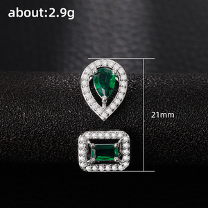 Anello Aperto Geometrico a Goccia Quadrata per Donna, Anello da Dito per Uso Quotidiano - Product Image 4