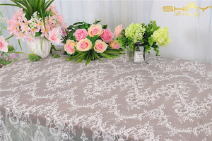 Lace <strong>Party</strong> Tablecloth Rustic Floral Fabric Rectangle Lace <strong>Table</strong> Cloth Tea <strong>Party</strong> <strong>Table</strong> <strong>Cover</strong> - Product Image 5