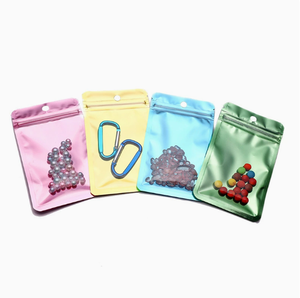 Resealable <b>Bags</b> Colored Jewelry or Food Resealable <b>Bags</b> Makeup Self-sealing <b>Bags</b> with <b>Transparent</b> Front and with Hanging Hole - Product Image 3
