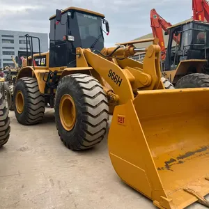 Mesin pemuat kucing bekas 966H roda pemuat bumi pemindah beban besar 5 ton 3 ton caterpillar peralatan konstruksi murah
