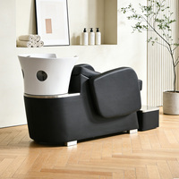Fauteuil de lavage en céramique pour salon de coiffure, confortable, avec massage de la tête, pour lavage de cheveux, fournisseur en gros d'usine