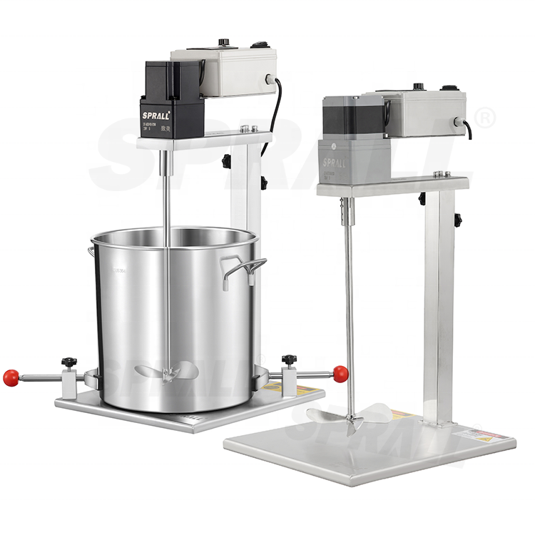 SPRALL Various Styles Blenders Manual Lifting Stirrers Electric Overhead Mixers With Stands Agitators For Liquid Mixing