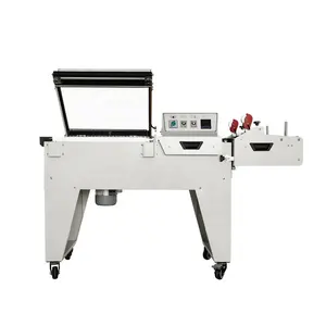 Fm5540 Semi-Automatische Pof Film Sealer Kartonnen Doos Doos Bar Afdichting Warmte Krimptunnel Wrap Verpakkingsmachine