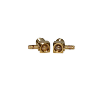 Fabricant d'alimentation SMA-KW1.5 connecteur RF cuivre plaqué or connecteur femelle SMA à angle droit pour assemblages de câbles RG316 RG174