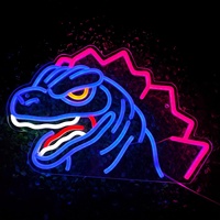 Conception gratuite Livraison rapide Acrylique de haute qualité Corps personnalisé Enseigne au néon Salle de bain Prise de lumière décorative DC Party Bar Chambre à coucher