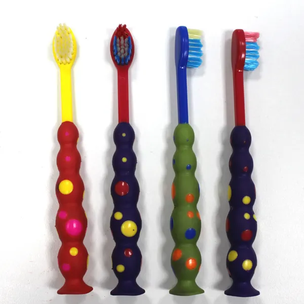 Vente chaude Enfants Brosse À Dents Ventouse Brosse À Dents Usine Bébé Brosse À Dents en Stock