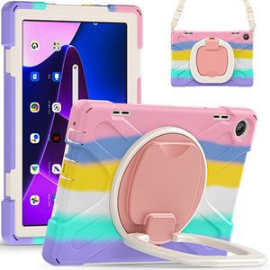 Custodia per Tablet in Silicone per Bambini con Supporto e Porta Penna per <span class=keywords><strong>Lenovo</strong></span> <span class=keywords><strong>M10</strong></span> <span class=keywords><strong>HD</strong></span> 3a Gen 10.1 Pollici 2022 TB-328F - Product Image 3