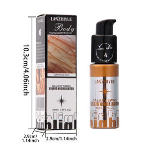 Para <span class=keywords><strong>Amazon</strong></span> Body Shimmer Oil Mineral Cream Maquillaje líquido para contorno facial y corporal Resaltado - Product Image 1