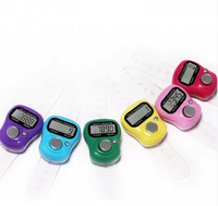 Compteur manuel multifonctionnel en plastique coloré, mini-compteur à doigt, compteur de points, vente en gros