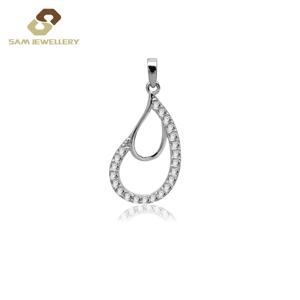 <span class=keywords><strong>Destiny</strong></span> Jewelry Luxury 925 Silver Collar con colgante de <span class=keywords><strong>Halo</strong></span> para mujer Ice Crushed Baguette Cut Cubic Zircon Mujeres De Bijoux - Product Image 4