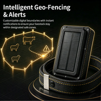 Traceurs d'animaux solaires GUPTOMES pour bovins et ovins, positionnement intelligent en temps réel et prise en charge d'Android et d'IOS