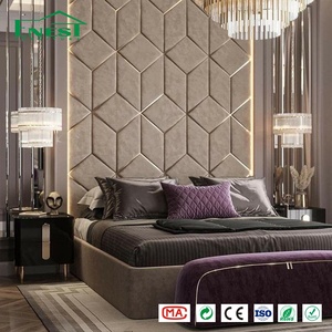 Testiera <span class=keywords><strong>letto</strong></span> <span class=keywords><strong>matrimoniale</strong></span> imbottita su misura, pannello a parete, comodino, mobili di lusso per camera da <span class=keywords><strong>letto</strong></span>, servizio completo per tutta la casa - Product Image 5