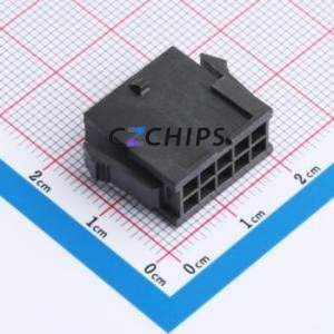 WAFER-MX3.0-10PJK-MB Housing (Wire-to-Board / Wire-to-Wire) P=3.03mm Connector 2x5P 3.03mm Micro-Fit (MX 3.0) 3.03mm - Product Image 1