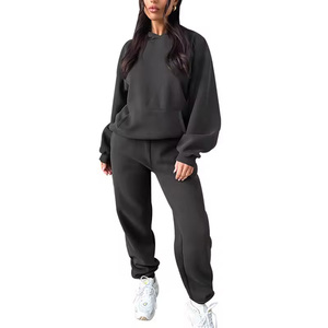 Offerte Imperdibili: Completi Donna Autunno Inverno Colore Unito Eleganti Sportivi Due Pezzi, <span class=keywords><strong>Set</strong></span> Donna per l'Uso Quotidiano - Product Image 3