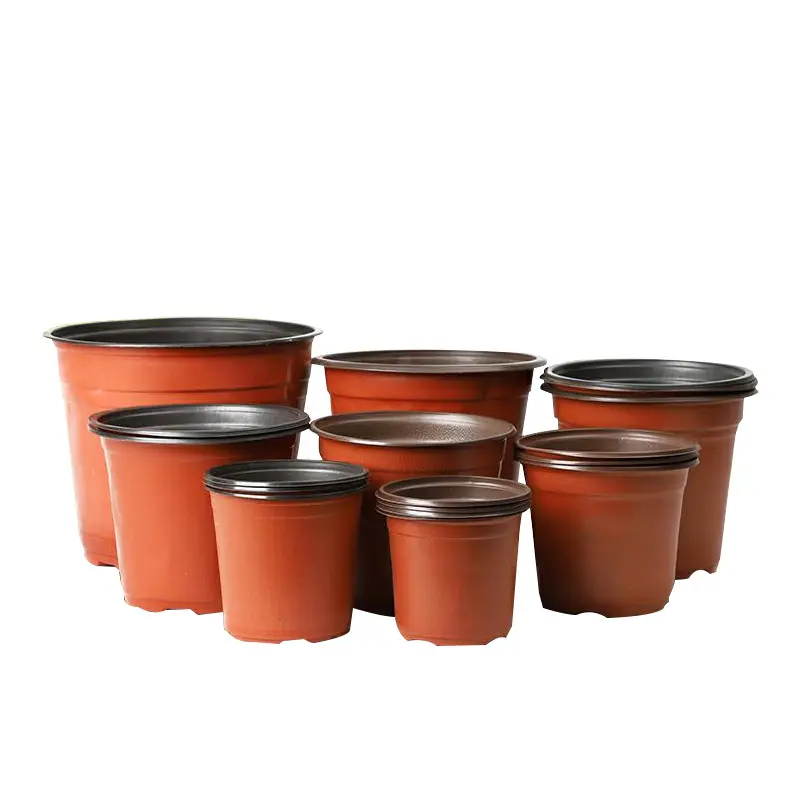 Wholesale Cheap Double Color Plastic Flower Pot For Landscaping Landscape greening Private garden