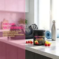 Complément Nutritionnel Sportif : Poudre d'Électrolytes pour Boisson 330g, Saveur Framboise-Limonade, Sans Sucre, Zéro Glucides, Soutien Hydrique