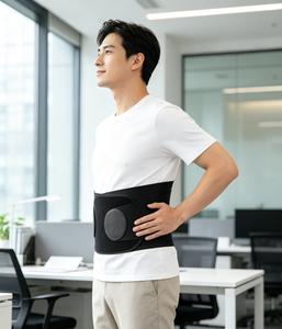 Cinturón de Soporte Lumbar Ajustable y Transpirable para Aliviar el Dolor de Espalda Baja, Soporte Lumbar Antideslizante con Compresión para Hombres/Mujeres, para el Trabajo - Product Image 1