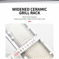 Barbecue à gaz sans fumée en acier inoxydable pour l'extérieur, machine à barbecue domestique portable, appareil à panini
