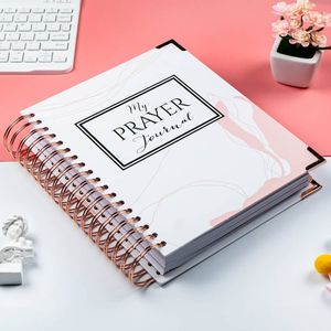 Stampa personalizzata con copertina rigida a spirale affermazione gratitudine auto-cura Planner manifestazione manifesta diario di preghiera taccuino - Product Image 3